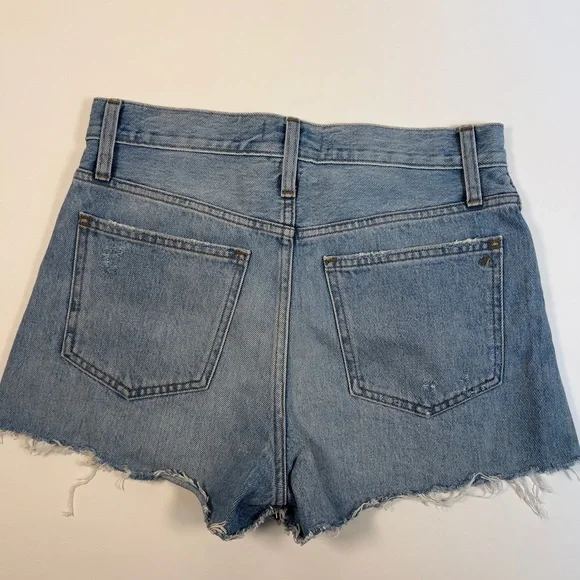 Madewell Relaxed Denim Button Fly Shorts, MD739 - Picture 2 of 5